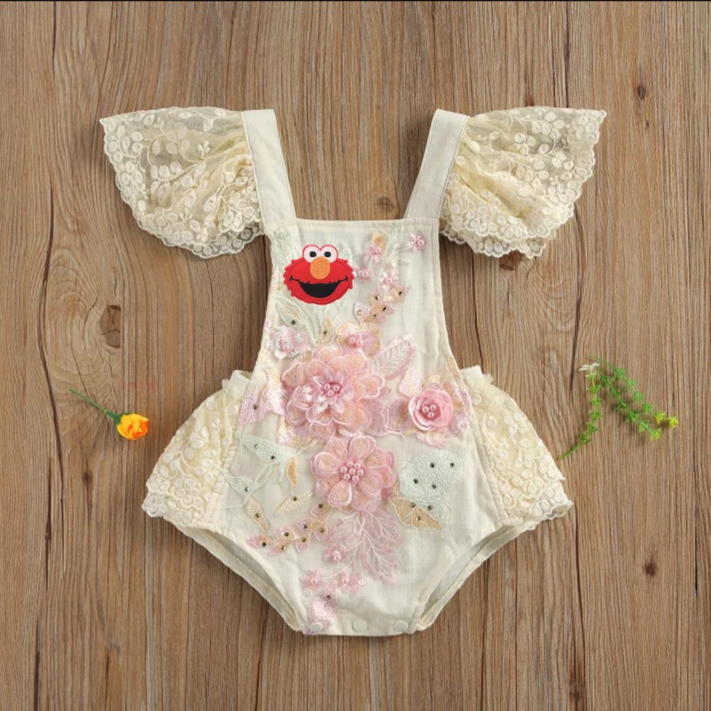 Elmo Dress Romper Elmo Birthday Outfit Sesame Street Dress
